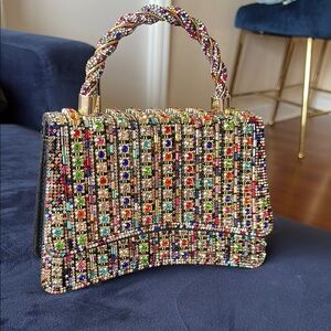 Multicolor Beaded Women's Bag